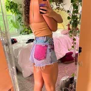 Vintage 80s high-waisted Zena denim shorts